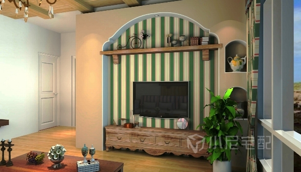 64㎡/兩室兩廳一衛(wèi)/混搭