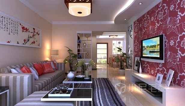 135㎡/三室兩廳兩衛(wèi)/簡約