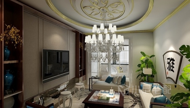 120㎡/三室一廳兩衛(wèi)/混搭