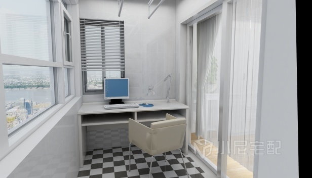 58㎡/一室一廳一衛(wèi)/現(xiàn)代