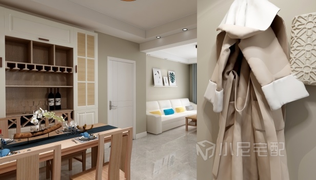 75㎡/兩室兩廳一衛(wèi)/混搭