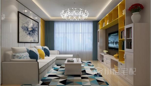 90㎡/兩室一廳一衛(wèi)/現(xiàn)代