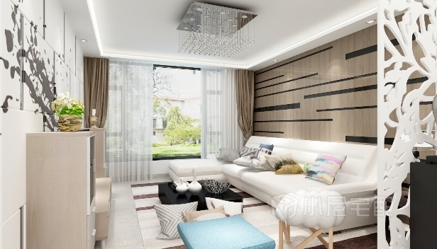 95㎡/兩室一廳一衛(wèi)/現(xiàn)代