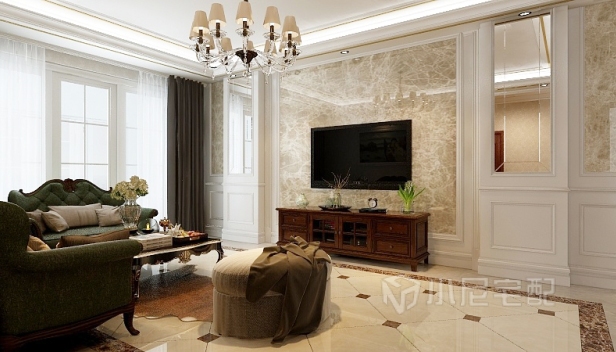 105.76㎡/三室兩廳兩衛(wèi)/美式