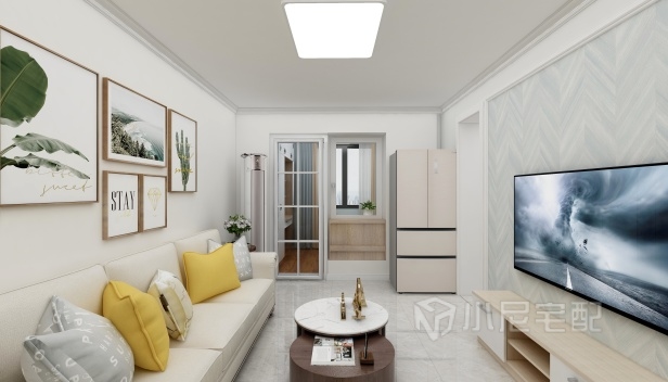 80㎡/兩室一廳一衛(wèi)/現(xiàn)代