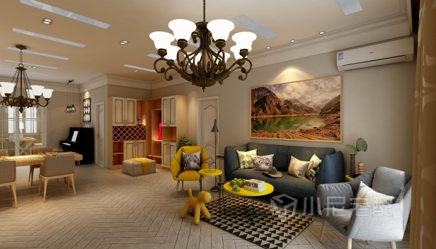 89㎡/兩室一廳一衛(wèi)/現(xiàn)代