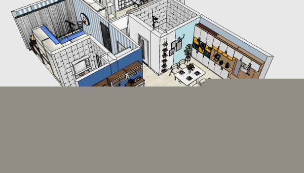 140㎡/兩室兩廳兩衛(wèi)/歐式