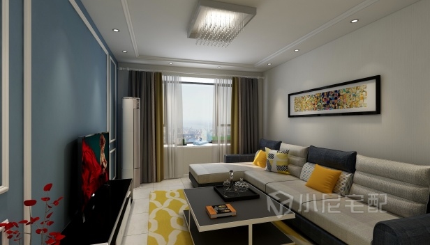 87㎡/兩室一廳一衛(wèi)/現代